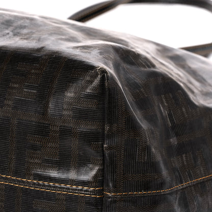 Fendi Zucca Spalmati Matrioska Roll Tote Tobacco Black 10 of 20
