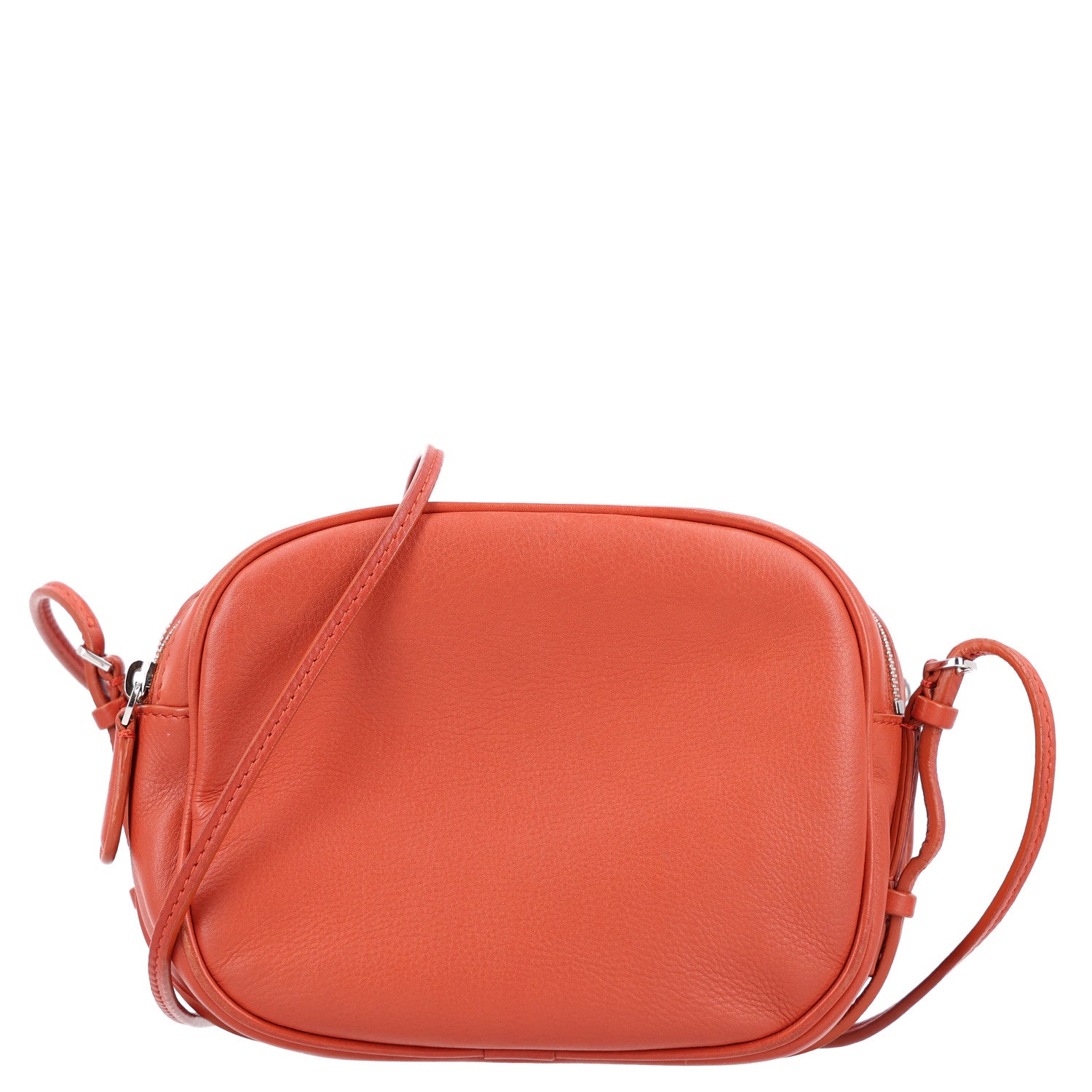 The Row ROW Grained Calfskin Mini Twin Crossbody Bag Brick 1 of 9