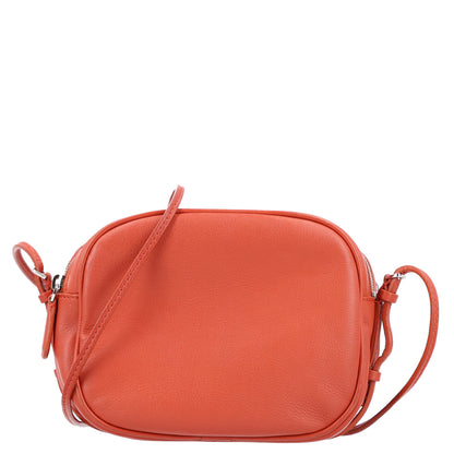 The Row ROW Grained Calfskin Mini Twin Crossbody Bag Brick 1 of 9