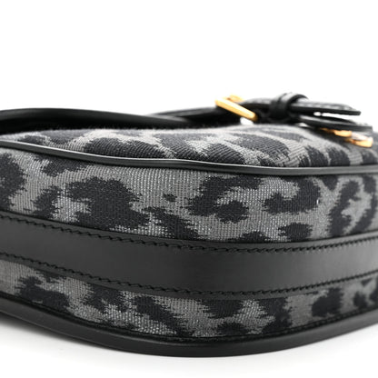 Christian Dior Canvas Mizza Embroidered Medium Bobby Flap Grey Black 8 of 9