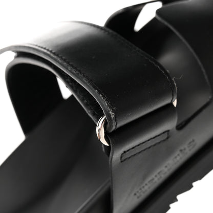 Hermes Calfskin Womens Chypre Sandals 39 Black 13 of 15