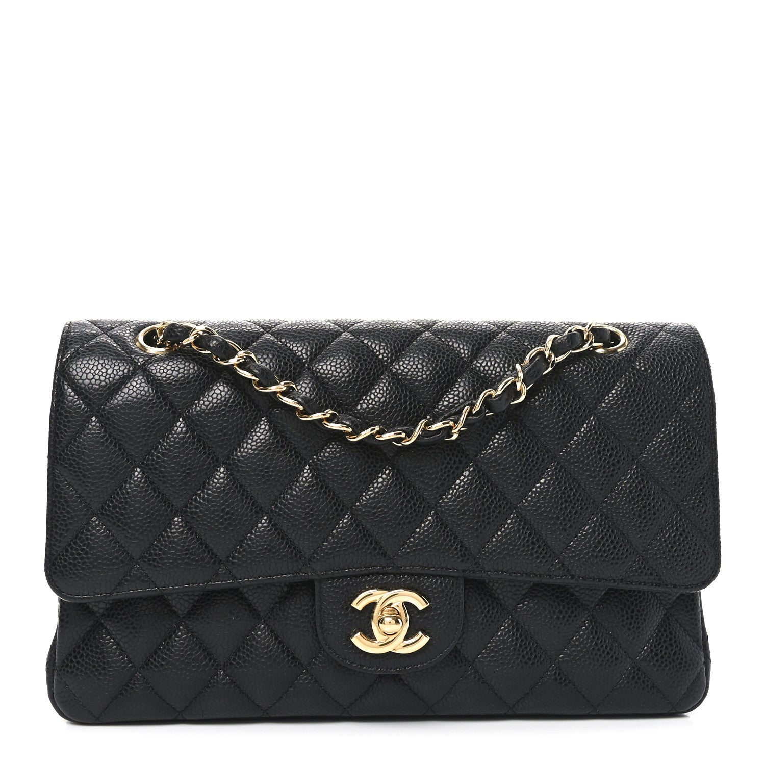Chanel Caviar Quilted Medium Double Flap Black 1 of 10