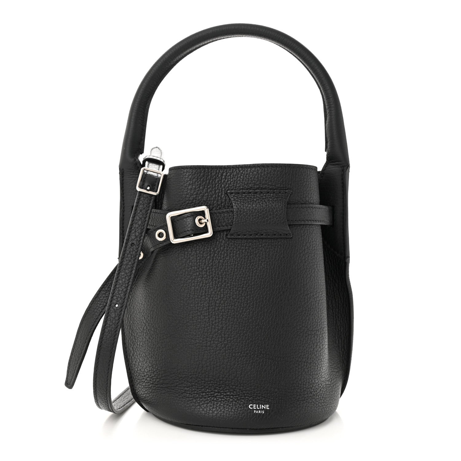 Celine Supple Grained Calfskin Nano Big Bag Bucket Black 1 of 9