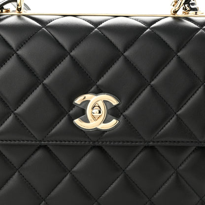 Chanel Lambskin Quilted Medium Trendy CC Flap Dual Handle Bag Black 8 of 11