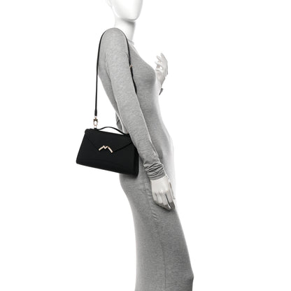 Moynat Carat Calfskin Gabrielle Clutch Black 2 of 10