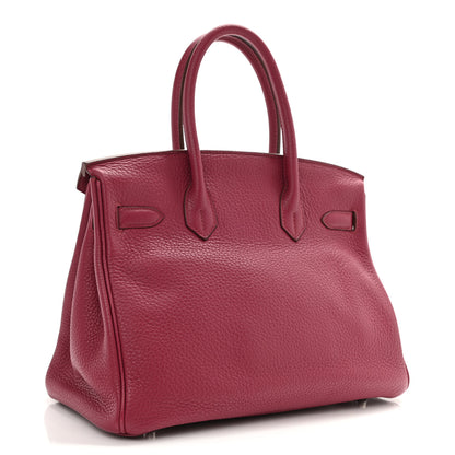 Hermes Taurillon Clemence Birkin 30 Rubis 3 of 12