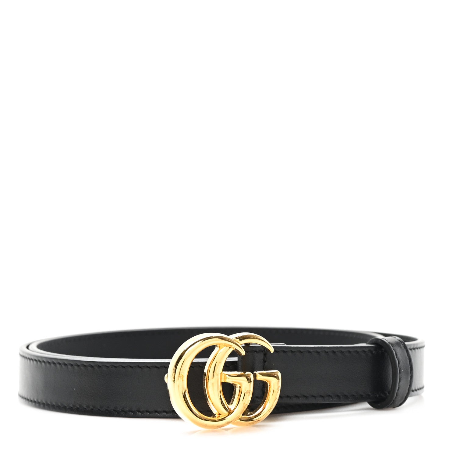Gucci Calfskin Double G 20mm Belt 85 34 Black 1 of 4