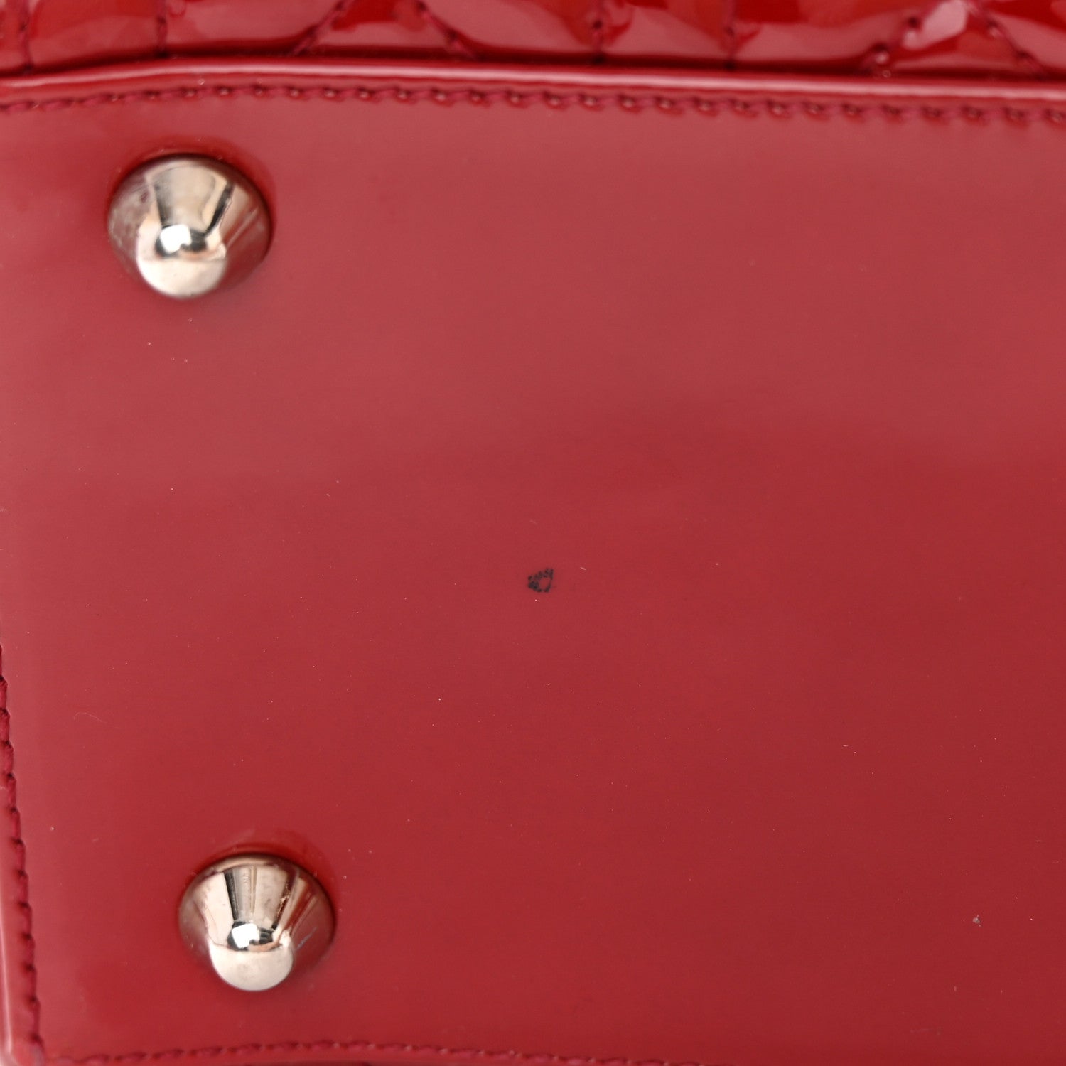 Christian Dior Patent Cannage Large Lady Dior Red 13 of 19