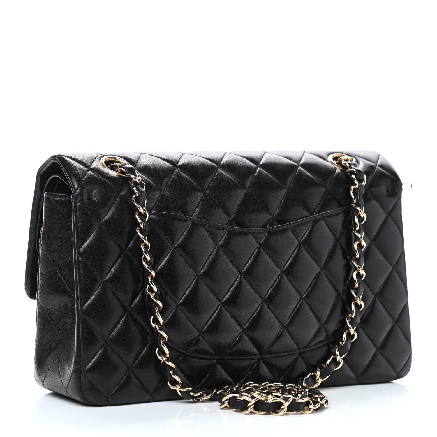 Chanel Lambskin Quilted Medium Double Flap Black 2 of 10