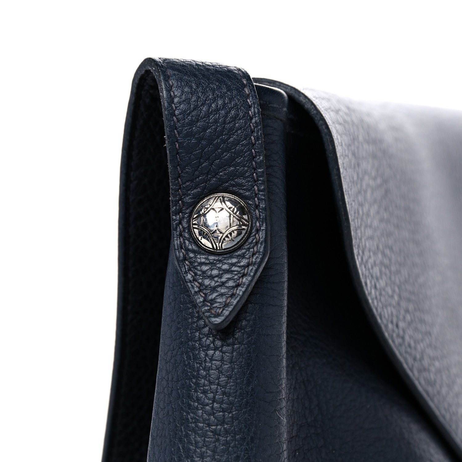 Hermes Taurillon Clemence Christine Bleu Indigo 20 of 22