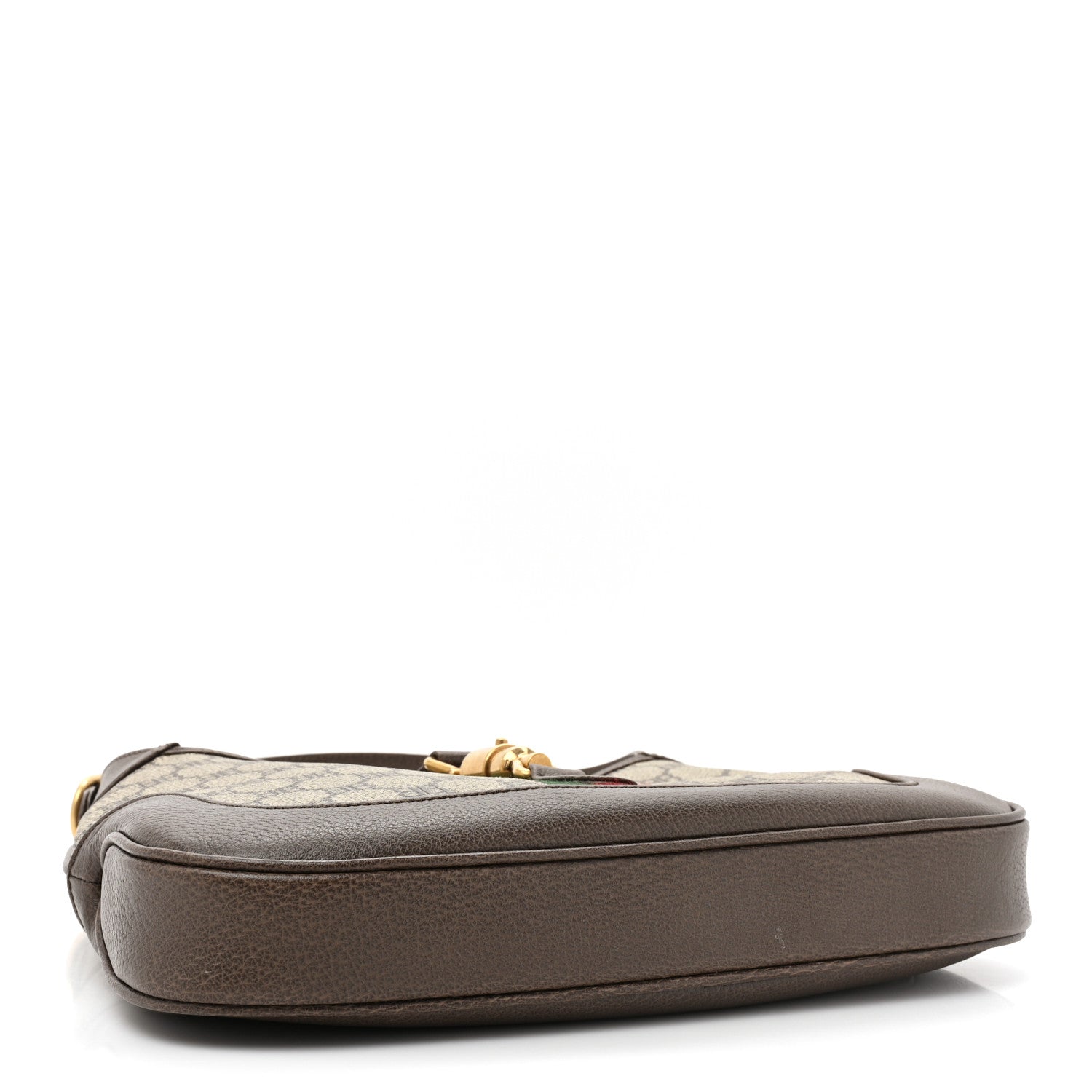 Gucci X BALENCIAGA BB Supreme Monogram Calfskin Web Small Jackie 1961 Hobo Beige Ebony 4 of 9