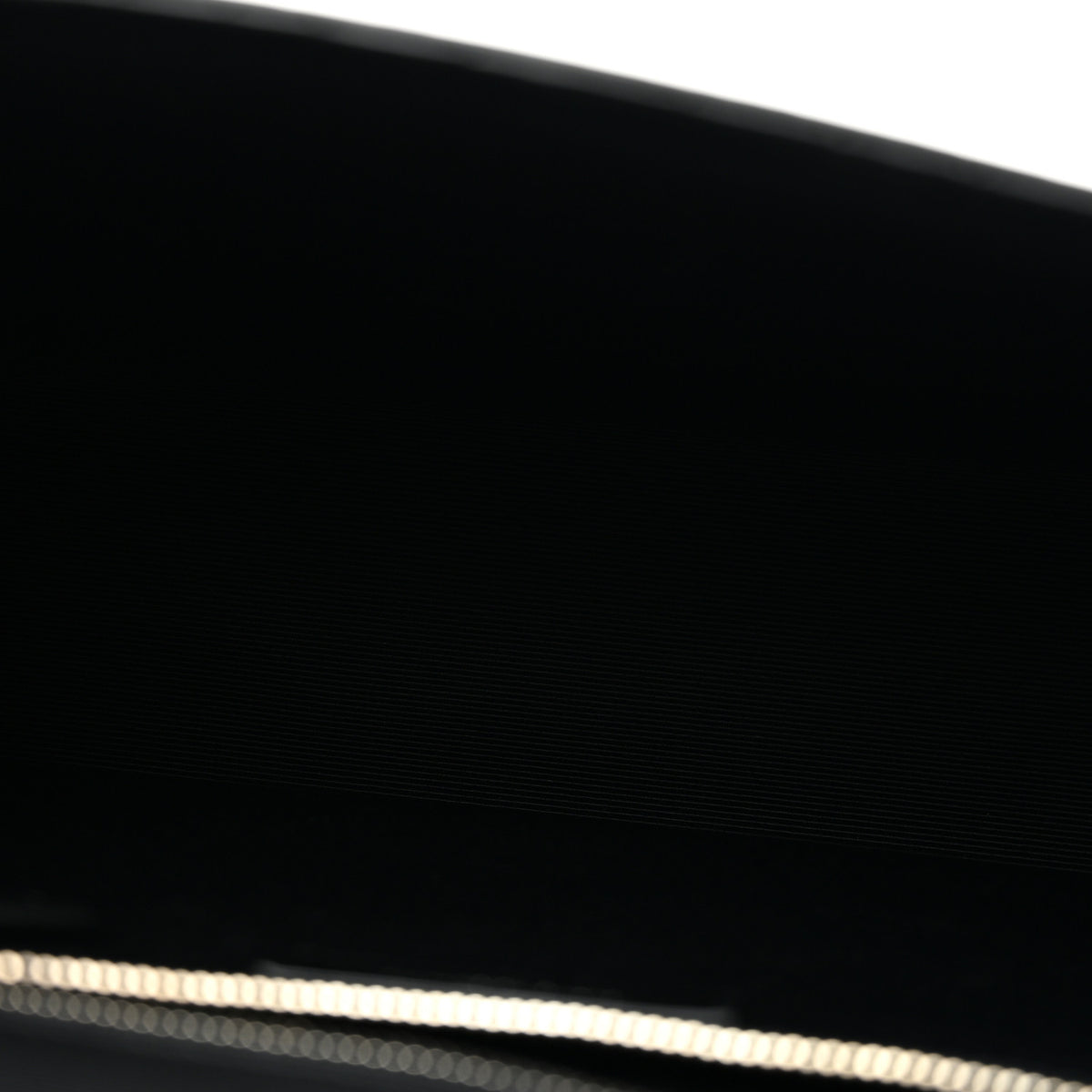 Saint Laurent Calfskin Crocodile Embossed Large Monogram Envelope Chain Shoulder Bag Black 5 of 12