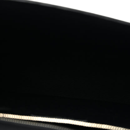 Saint Laurent Calfskin Crocodile Embossed Large Monogram Envelope Chain Shoulder Bag Black 5 of 12