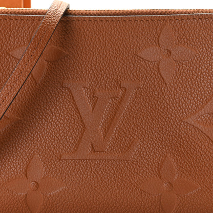 Louis Vuitton Empreinte Monogram Giant Double Zip Pochette Caramel 8 of 9