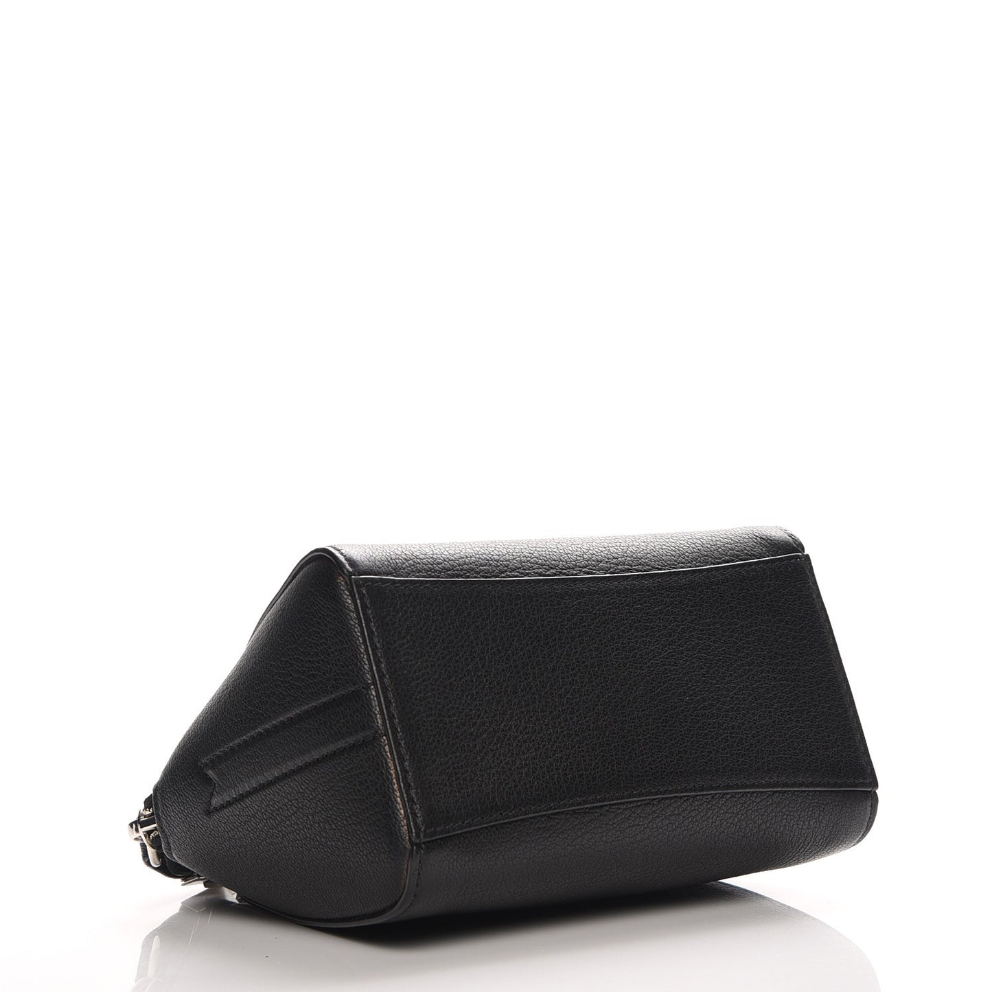 Sugar Goatskin Small Antigona Beauty Wristlet Black