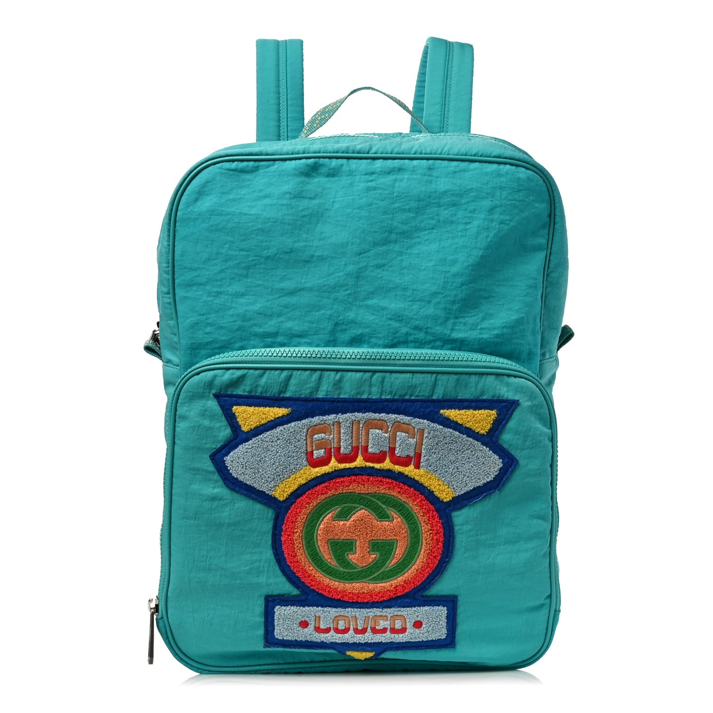 Nylon Twill 80s Logo Patch Backpack Lago