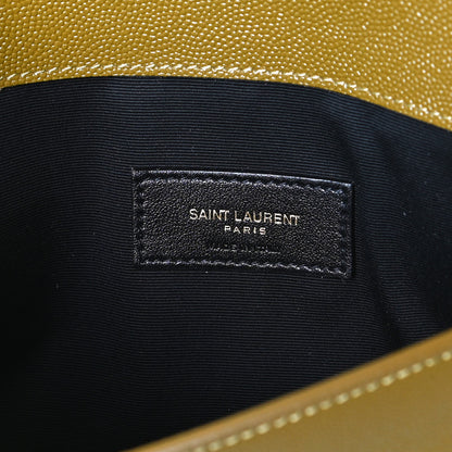 Saint Laurent Grain De Poudre Uptown Pouch Olive 6 of 9