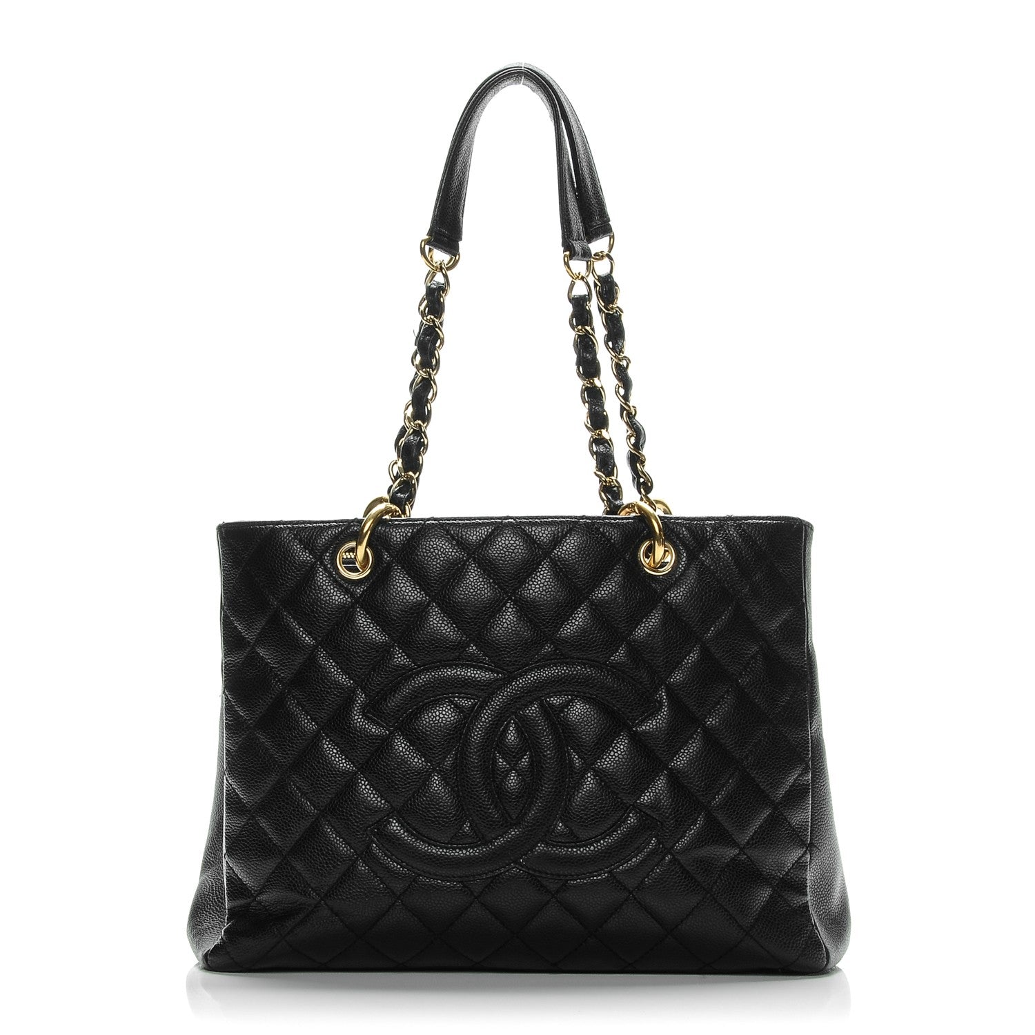 Chanel Caviar Quilted Grand Shopping Tote GST Black 1 of 12