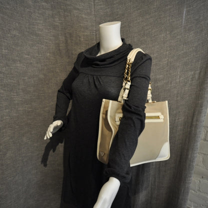 Prada Canvas Jacquard Chain Shoulder Bag 2 of 11