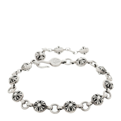 Chrome Hearts Sterling Silver Cross Ball Bracelet 1 of 3