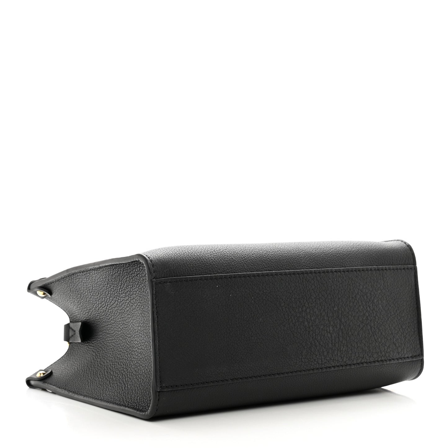 Calfskin Lock & Go Tote Black