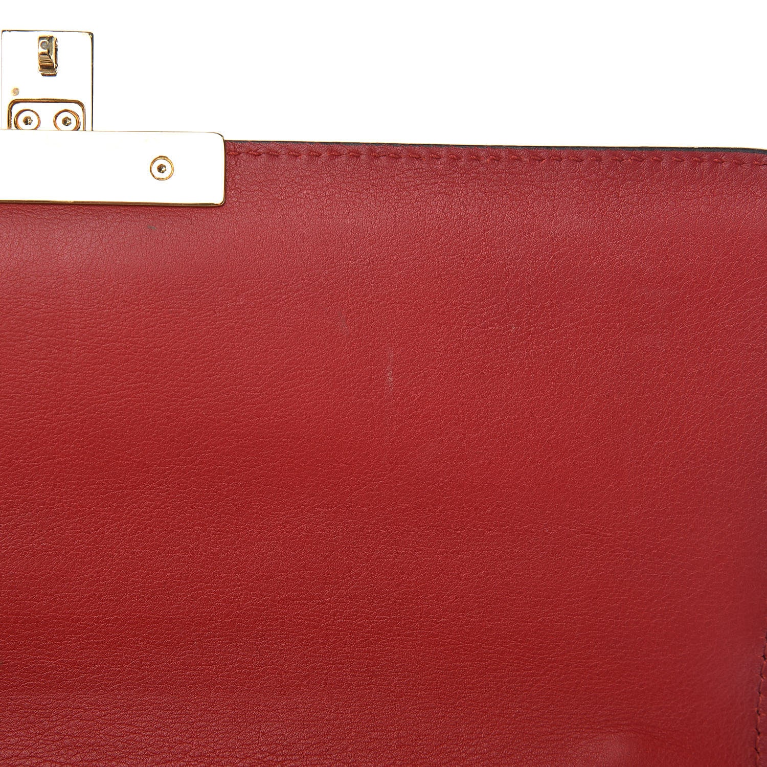 Gucci Moon Calfskin Bi-Color Medium Padlock Shoulder Bag New Rosette Hibiscus Red 8 of 12