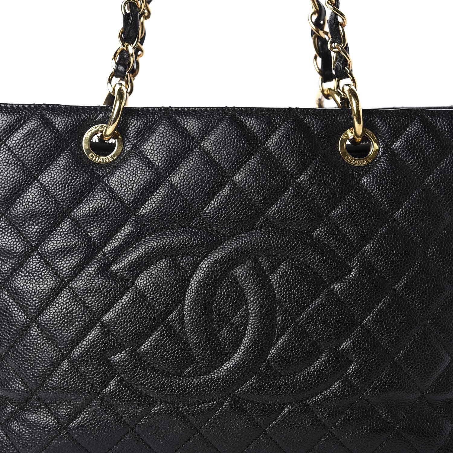 Chanel Caviar Quilted Grand Shopping Tote GST Black 10 of 10