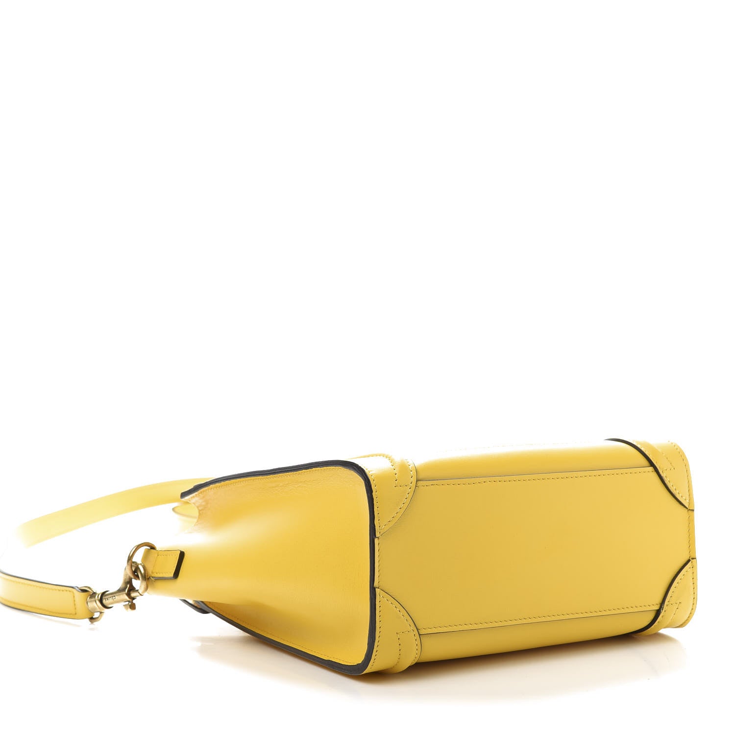 Celine Palmelato Calfskin Nano Luggage Sunflower 4 of 10