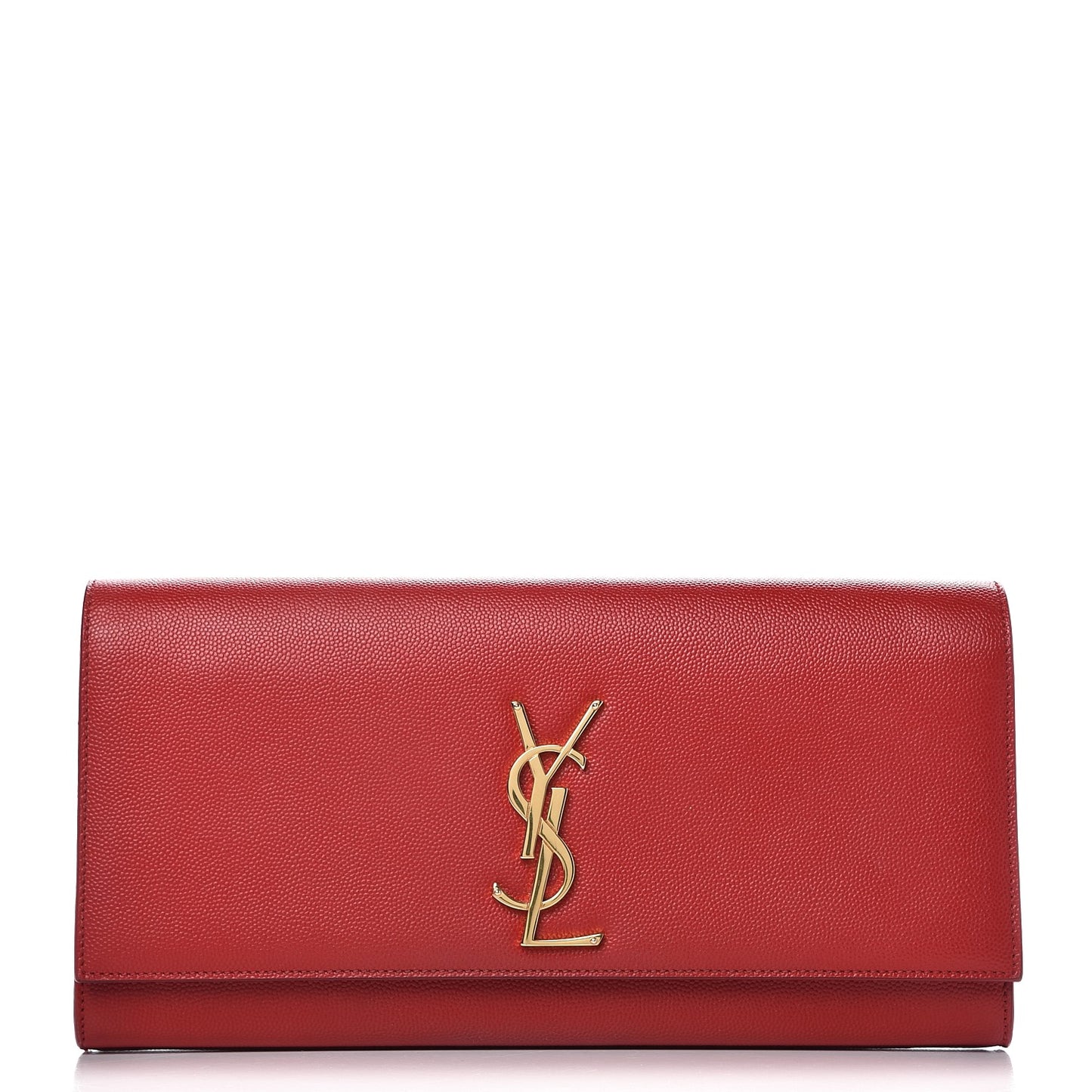 Grain De Poudre Classic Monogram Cassandre Clutch New Red