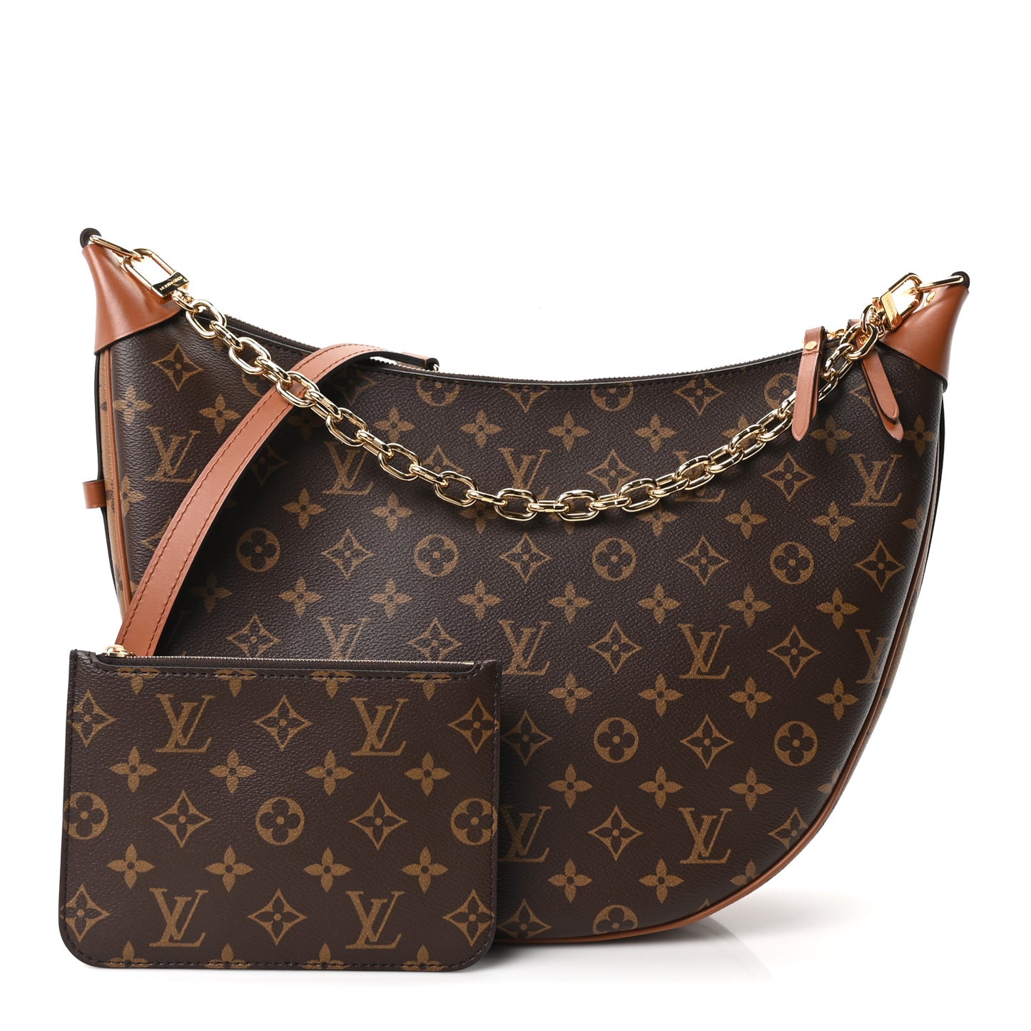 Reverse Monogram Loop Hobo