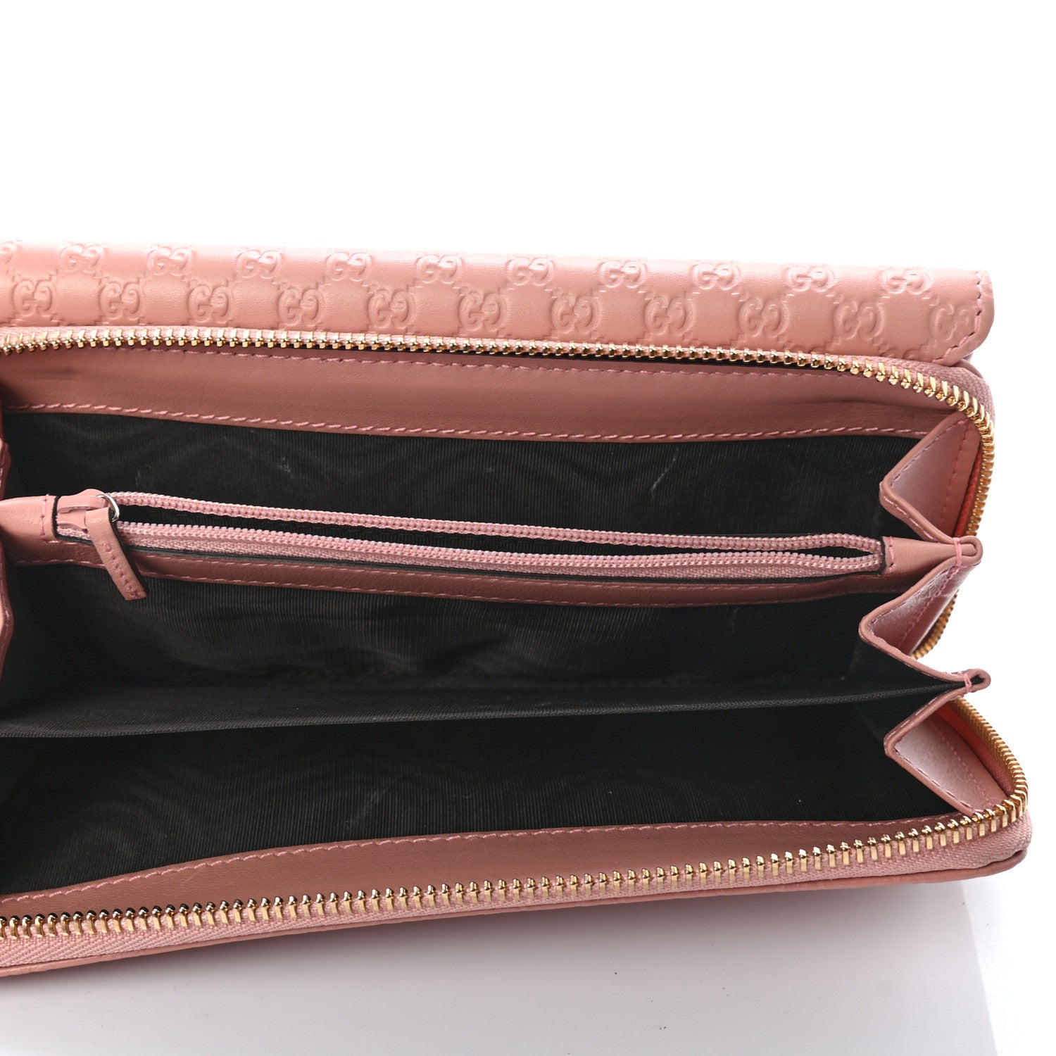 Gucci Soft Microguccissima Continental Zip Wallet Soft Pink 5 of 12
