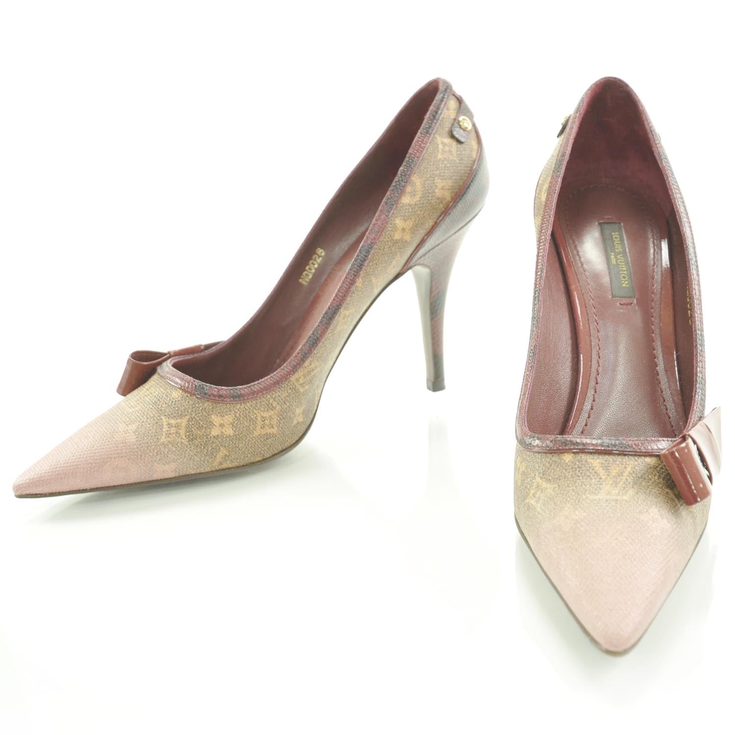 Louis Vuitton Monogram Richard Prince Rose Heels 38.5 1 of 8