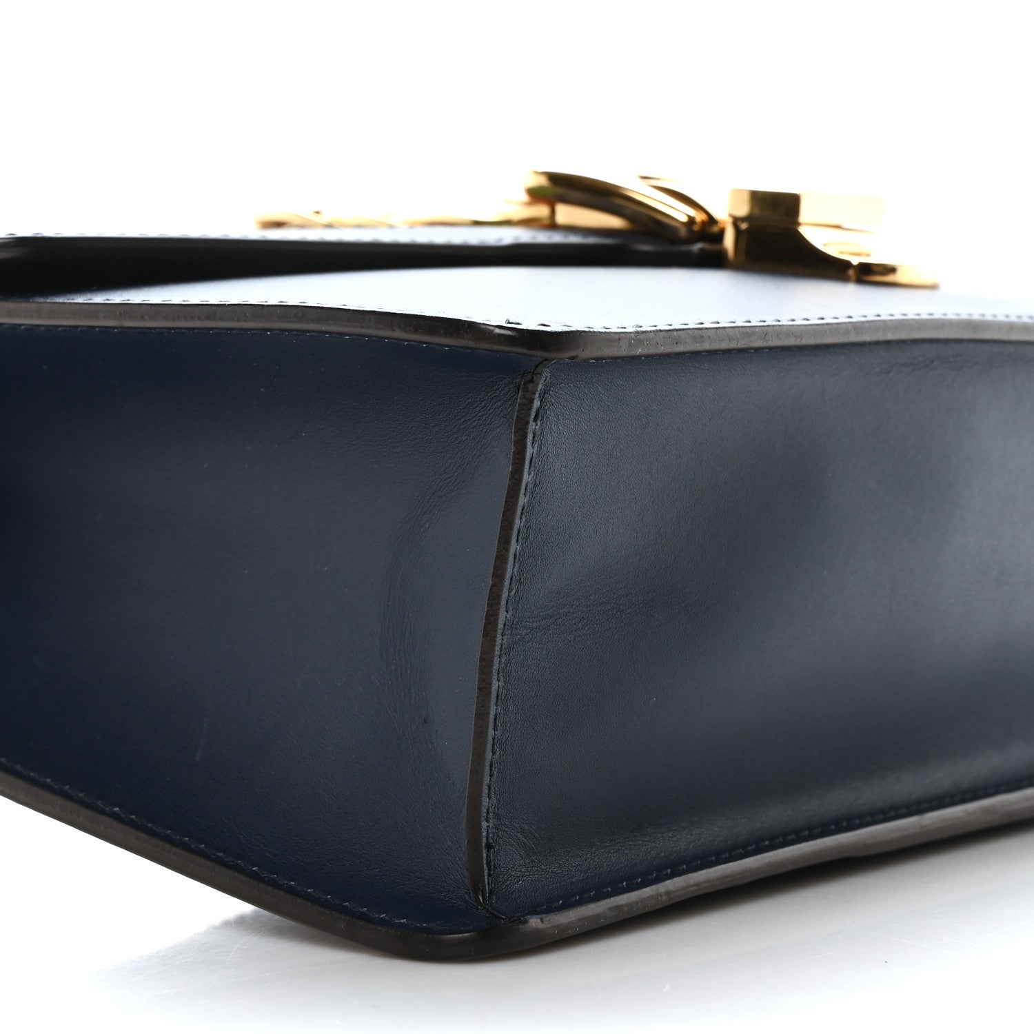 Gucci Calfskin Small Sylvie Shoulder Bag Blue Agata 9 of 10