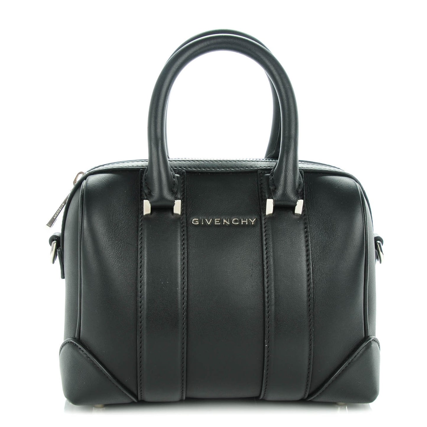 Calfskin Micro Lucrezia Satchel Black