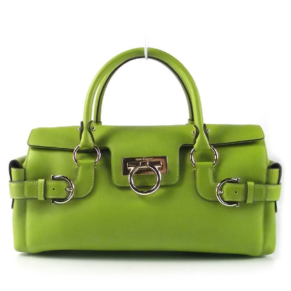 FASHIONPHILE SALVATOREFERRAGAMOLeatherSatchelLimeGreen 1 of 8