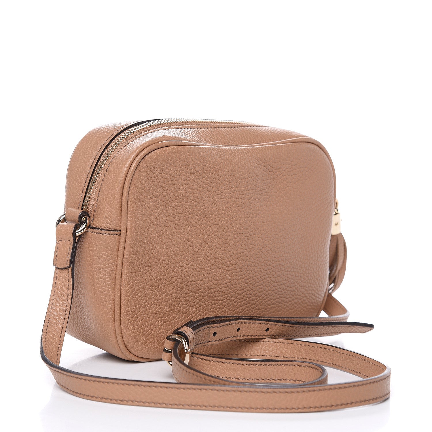 Gucci Pebbled Calfskin Small Soho Disco Bag Rose Beige 3 of 11