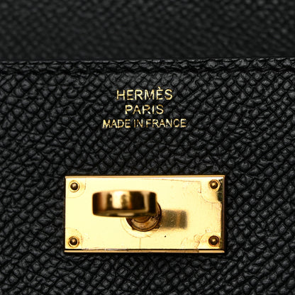 Hermes Epsom Kelly Longue Wallet Black 6 of 8