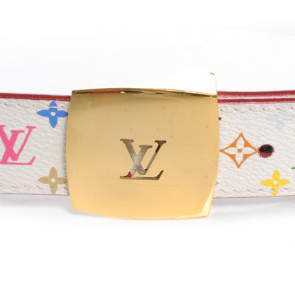 Louis Vuitton Monogram Multicolor LV Cut Reversible Belt 80 32 White 3 of 4