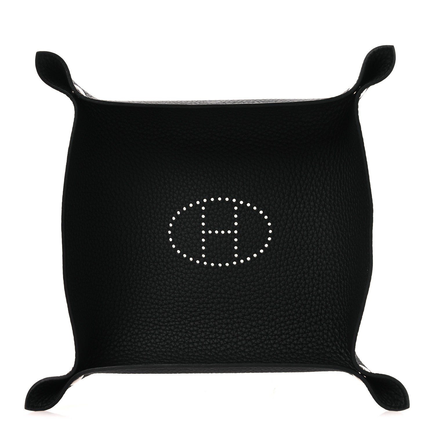 Hermes Taurillon Clemence Mises et Relances Change Tray Black 1 of 8