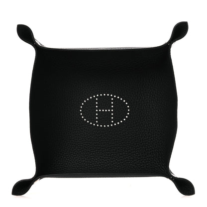 Hermes Taurillon Clemence Mises et Relances Change Tray Black 1 of 8