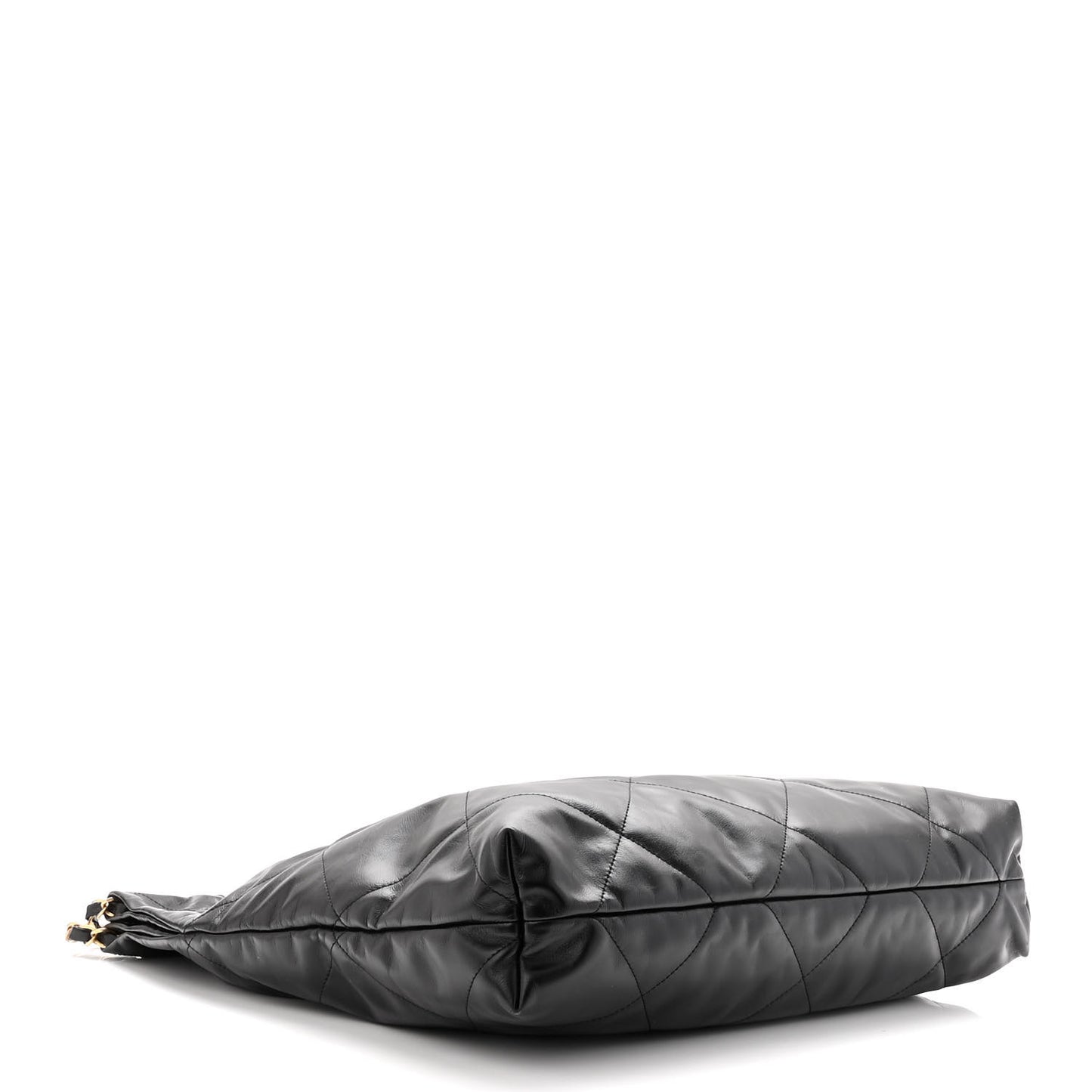 Shiny Calfskin Quilted Chanel 22 Black