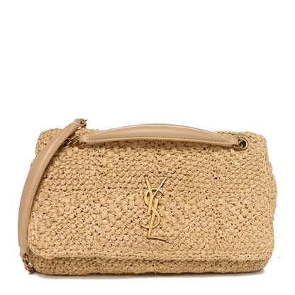 Saint Laurent Raffia Monogram Medium Jamie Natural Avorio 1 of 10