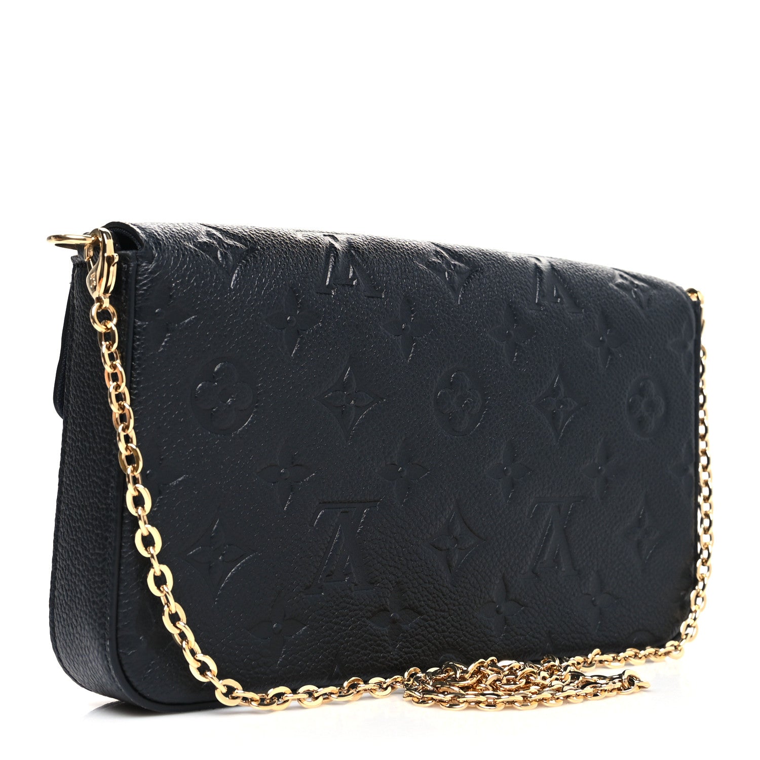 Louis Vuitton Empreinte Pochette Felicie Chain Wallet Black 4 of 13