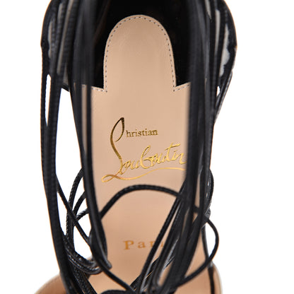 Christian Louboutin Jazz Calf Kid Patent Leopard Confusa 100 Pumps 38 White Black 6 of 9