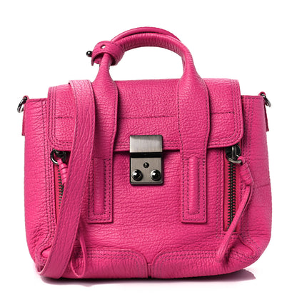 3.1 Phillip Lim Textured Calfskin Mini Pashli Satchel Bright Fuchsia 1 of 8