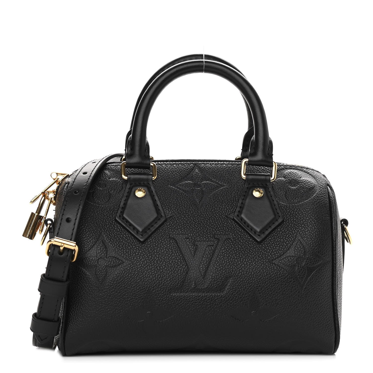 Louis Vuitton Empreinte Monogram Giant Speedy Bandouliere 20 Black 1 of 10