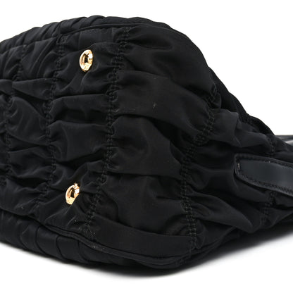 Prada Tessuto Nylon Gaufre Tote Black 9 of 9