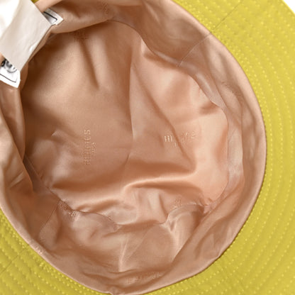 Hermes Polyester Nylon Bucket Hat 58 Lime 4 of 4