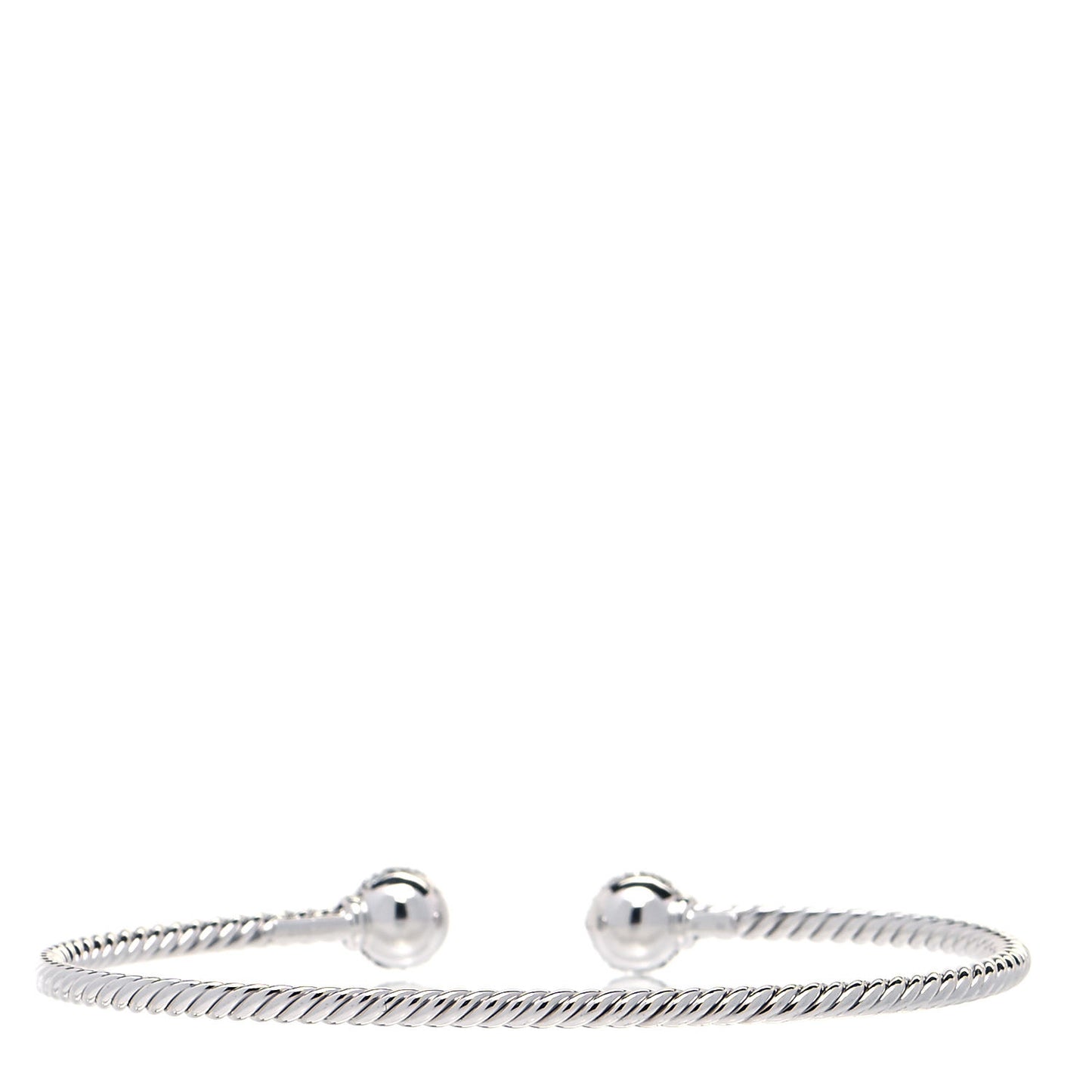 18K White Gold Diamond 7mm Solari Bracelet