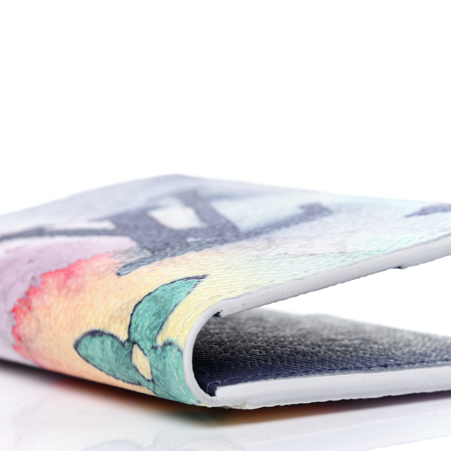 Monogram Watercolor Pocket Organizer NM Multicolor